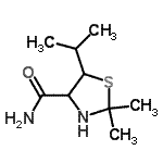 CAS#: 805985-76-6, 5-Isopropyl-2,2-dimethyl-1,3-thiazolidine-4-carboxamide