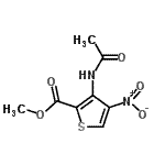 CAS#: 80615-53-8, Methyl 3-acetamido-4-nitro-2-thiophenecarboxylate