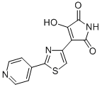 CAS 登录号:80653-76-5, 4-羟基-3-(2-(吡啶基)-4-噻唑基)-马来酰亚胺