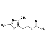 CAS#: 806618-32-6, 2-(2-Amino-4-methyl-1,3-thiazol-5-yl)ethyl carbamimidothioate