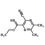 CAS 登录号：806628-46-6， 乙基3-氰基-5,6-二甲基-2-吡嗪甲亚氨酸酯
