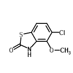 CAS#: 80689-17-4, 5-Chloro-4-methoxy-1,3-benzothiazol-2(3H)-one