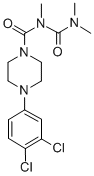 CAS 登录号:80712-36-3, 1-(3,4-二氯苯基)-4-(2,4,4-三甲基脲甲酰基)哌嗪