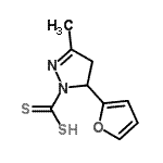 CAS#: 807270-86-6, 5-(2-Furyl)-3-methyl-4,5-dihydro-1H-pyrazole-1-carbodithioic acid