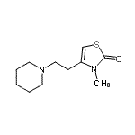 CAS#: 807278-77-9, 3-Methyl-4-[2-(1-piperidinyl)ethyl]-1,3-thiazol-2(3H)-one