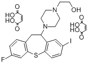 CAS#: 80760-86-7, 4-(10,11-Dihydro-3-Fluoro-8-Iododibenzo(b,f)Thiepin-10-Yl)-1-Piperazineethanol (Z)-2-Butenedioate (1:2)