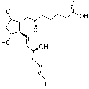 CAS 登录号：80779-61-9， (9alpha,11alpha,13E,15S,17E)-9,11,15-三羟基-6-氧代前列腺-13,17-二烯-1-酸