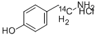 CAS#: 80787-62-8, Hydroxyphenylethylamine Hydrochloride [1-14C]