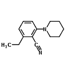 CAS#: 808133-89-3, 2-Ethyl-6-(1-piperidinyl)benzonitrile