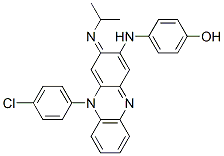 CAS 登录号:80832-46-8, 3-(4-羟基苯胺基)-10-(4-氯苯基)-2,10-二氢-2-异丙基亚胺吩嗪