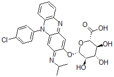 CAS#: 80832-47-9, (2S,3S,4S,5R,6S)-6-[5-(4-Chlorophenyl)-3-propan-2-yliminophenazin-2-yl]oxy-3,4,5-trihydroxyoxane-2-carboxylic acid