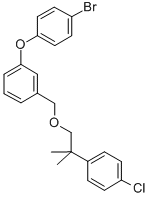 CAS 登录号:80843-58-9, 3-(4-溴苯氧基)苄基 2-(4-氯苯基)-2-甲基丙基醚