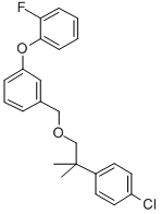 CAS 登录号:80843-66-9, 1-((2-(4-氯苯基)-2-甲基丙氧基)甲基)-3-(2-氟苯氧基)苯