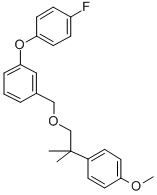 CAS 登录号:80843-84-1, 1-(4-氟苯氧基)-3-((2-(4-甲氧基苯基)-2-甲基丙氧基)甲基)苯