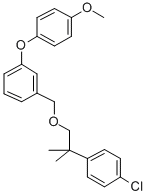 CAS#: 80843-86-3, 1-((2-(4-Chlorophenyl)-2-Methylpropoxy)Methyl)-3-(4-Methoxyphenoxy)Benzene