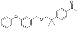 CAS 登录号:80844-12-8, 1-(4-(1,1-二甲基-2-((3-苯氧基苯基)甲氧基)乙基)苯基)-乙酮
