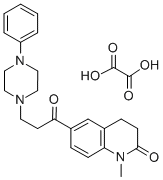 CAS#: 80845-35-8, 3,4-Dihydro-1-Methyl-6-(1-Oxo-3-(4-Phenyl-1-Piperazinyl)Propyl)-2(1H)-Quinolinone Ethanedioate (1:1)