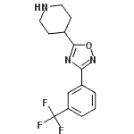 CAS#: 808764-45-6, 4-{3-[3-(Trifluoromethyl)phenyl]-1,2,4-oxadiazol-5-yl}piperidine