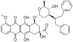 CAS#: 80951-48-0, (8S-cis)-8-Acetyl-10-((3-(Bis(Phenylmethyl)Amino)-2,3,6-Trideoxy-alpha-L-Arabino-Hexopyranosyl)Oxy)-7,8,9,10-Tetrahydro-6,8,11-Trihydroxy-1-Methoxy-5,12-Naphthacenedione