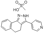 CAS#: 80997-85-9, 4,5-Dihydro-3-(4-Pyridinyl)-2H-Benz(g)-Indazole Methanesulfonate