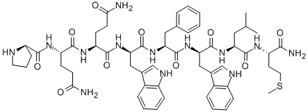 CAS#: 81039-85-2, D-Pro-Gln-Gln-D-Trp-Phe-D-Trp-Leu-Met-NH2