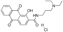 CAS#: 81086-00-2, N-(3-(Diethylamino)Propyl)-9,10-Dihydro-1-Hydroxy-9,10-Dioxo-2-Anthracenecarboxamide Monohydrochloride