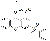CAS 登录号:81116-48-5, 9-氧代-3-(苯基磺酰基)-9H-噻吨-1-羧酸乙酯