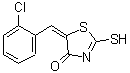 CAS#: 81154-00-9, (5E)-5-(2-Chlorobenzylidene)-2-sulfanyl-1,3-thiazol-4(5H)-one