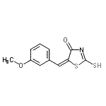 CAS#: 81154-02-1, (5E)-5-(3-Methoxybenzylidene)-2-sulfanyl-1,3-thiazol-4(5H)-one