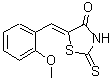 CAS 登录号：81154-09-8， (5Z)-5-(2-甲氧基苄亚基)-2-硫代-1,3-噻唑烷-4-酮