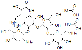 CAS 登录号：81166-10-1， Ahb-脱氧巴龙霉胺