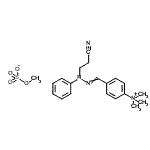 CAS#: 81173-67-3, 4-[(2-Cyanoethyl)(phenyl)carbonohydrazonoyl]-N,N,N-trimethylanilinium methyl sulfate