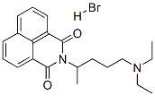 CAS 登录号:81254-01-5, 2-(4-(二乙胺)-1-甲基丁基)-1H-苯并(de)异喹啉-1,3(2H)-二酮单氢溴酸盐
