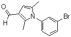 CAS#: 812642-64-1, 1-(3-Bromophenyl)-2,5-dimethyl-1H-pyrrole-3-carbaldehyde