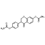 CAS#: 81267-11-0, 4-(7-Acetoxy-4-oxo-3,4-dihydro-2H-chromen-3-yl)phenyl acetate