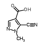 CAS#: 81303-59-5, 5-Cyano-1-methyl-1H-pyrazole-4-carboxylic acid