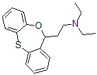 CAS#: 81320-29-8, N,N-Diethyl-11H-dibenzo(b,e)(1,4)oxathiepin-11-ethanamine