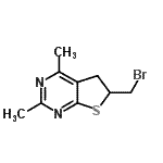CAS 登录号：81401-31-2， 6-(溴甲基)-2,4-二甲基-5,6-二氢噻吩并[2,3-d]嘧啶