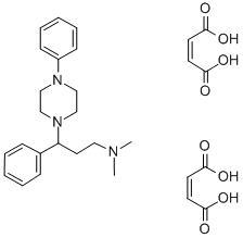 CAS 登录号:81402-40-6, N,N-二甲基-gamma,4-二苯基-1-哌嗪丙胺 (Z)-2-丁烯二酸盐 (1:2)