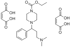 CAS 登录号：81402-44-0， 1-(3-二甲基氨基-1-苯基丙基)-4-(乙氧羰基)哌嗪马来酸盐 (1:2)