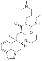 CAS#: 81409-92-9, N-(3-(Dimethylamino)Propyl)-N-((Ethylamino)Carbonyl)-6-N-Propylergoline-8-Beta-Carboxamide