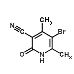 CAS#: 814262-90-3, 5-Bromo-4,6-dimethyl-2-oxo-1,2-dihydro-3-pyridinecarbonitrile