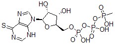 CAS 登录号：81536-59-6， 硫代肌苷 5'-(beta,gamma-亚甲基)三磷酸酯