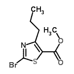 CAS 登录号：81569-53-1， 甲基2-溴-4-丙基-1,3-噻唑-5-羧酸酯