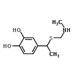 CAS#: 817161-80-1, 4-(1-{[(Methylamino)methyl]sulfanyl}ethyl)-1,2-benzenediol
