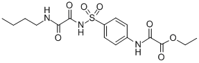 CAS#: 81717-20-6, ((4-((((Butylamino)Oxoacetyl)Amino)Sulfonyl)Phenyl)Amino) Oxo-Acetic Acid Ethyl Ester