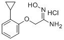 CAS 登录号:81720-98-1, 2-(2-环丙基苯氧基)-N-羟基-乙脒单盐酸盐