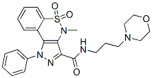 CAS#: 81761-82-2, 1,4-Dihydro-4-Methyl-3-(3-Morpholinopropylaminocarbonyl)-1-Phenylpyrazolo[4,3-c][1,2]Benzothiazine 5,5-Dioxide