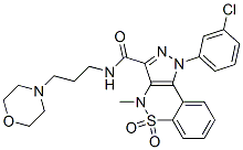 CAS#: 81761-94-6, 1-(3-Chlorophenyl)-3-(3-Morpholinopropylaminocarbonyl)-4-Methyl-1,4-Dihydropyrazolo[4,3-c][1,2]Benzothiazine 5,5-Dioxide