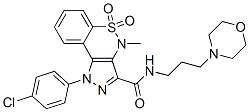 CAS#: 81761-97-9, 1-(4-Chlorophenyl)-1,4-Dihydro-4-Methyl-3-(3-Morpholinopropylaminocarbonyl)Pyrazolo[4,3-c][1,2]Benzothiazine 5,5-Dioxide
